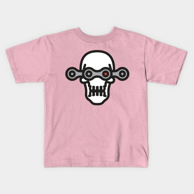 Chain Eyes Kids T-Shirt by cyclopia